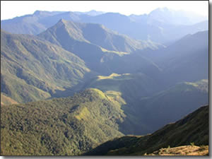 View down Uga R from Camp 4